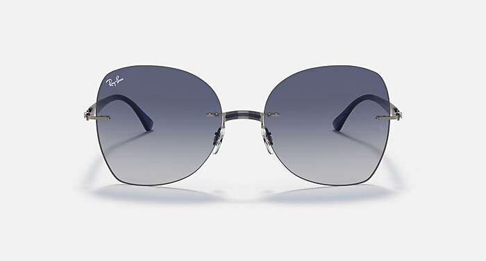 RB8066 TITANIUM Sunglasses in Gunmetal and Blue Gradient