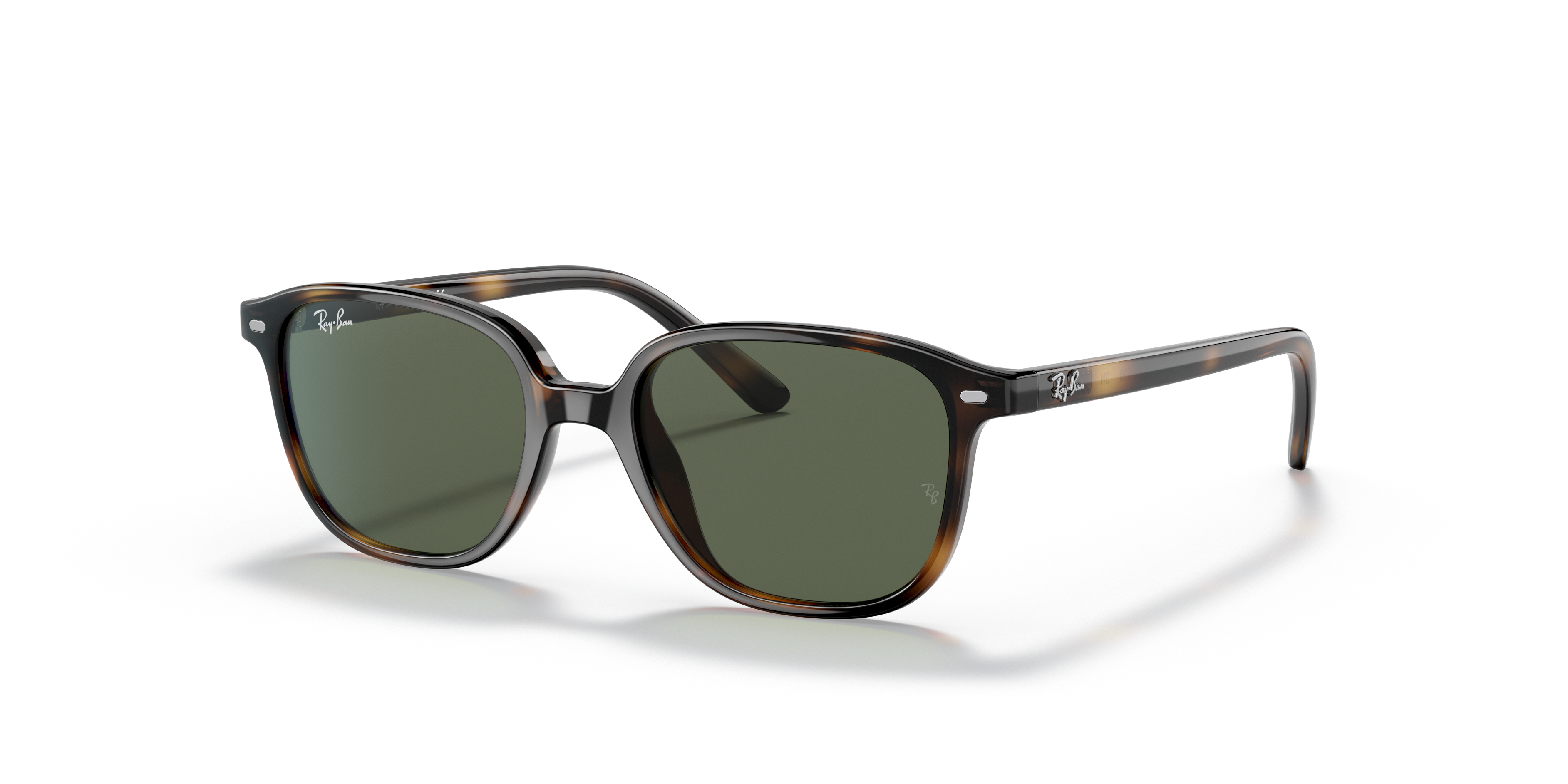 LEONARD KIDS Polished Havana Frame Dark Green Lenses 45-16