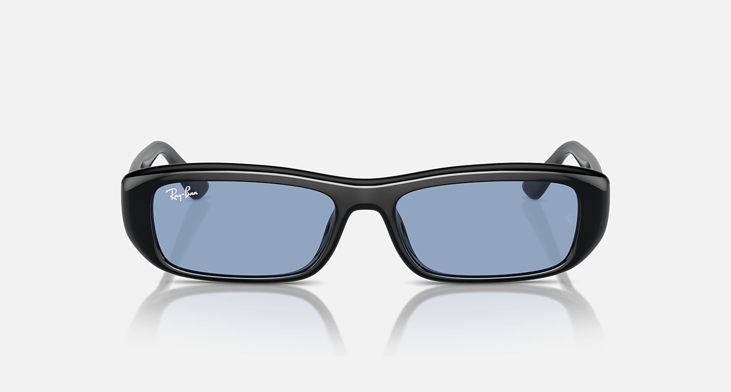 Ray-Ban Sunglasses Rb4436d Washed Lenses Bio-based Black Frame Blue Lenses