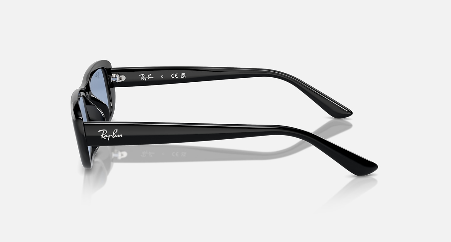 Ray-Ban Sunglasses Rb4436d Washed Lenses Bio-based Black Frame Blue Lenses