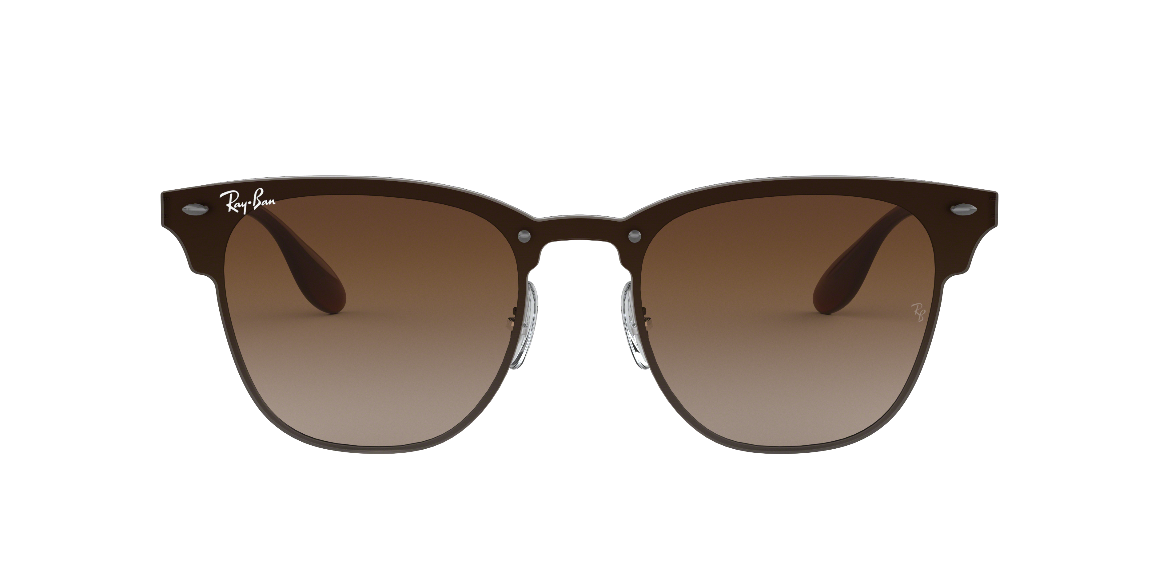 BLAZE CLUBMASTER Sunglasses in Gunmetal and Brown Gradient Dark Brown -  RB3576N | Ray-Ban®