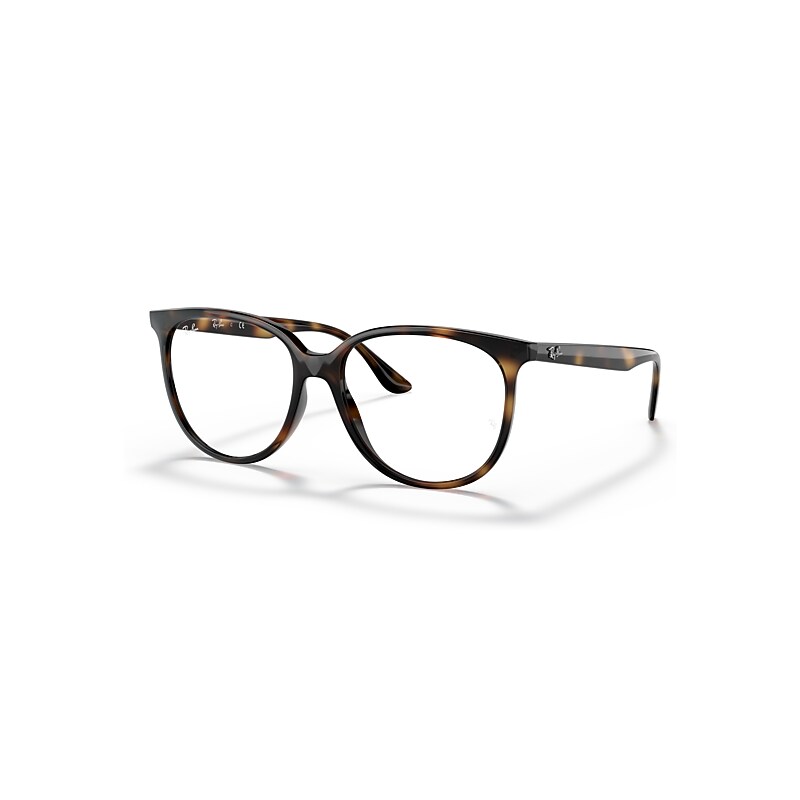 Ray-Ban Eyeglasses Woman Rb4378v Optics - Havana Frame Clear Lenses Polarized 52-16