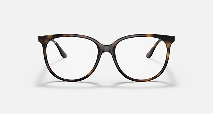 Ray-Ban Eyeglasses Woman Rb4378v Optics Prescription - Black Frame Clear Lenses 54-16 Polarized