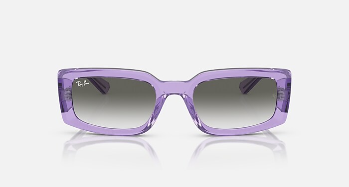 Ray-Ban Sunglasses Kiliane Bio-based Transparent Violet Frame Grey Lenses