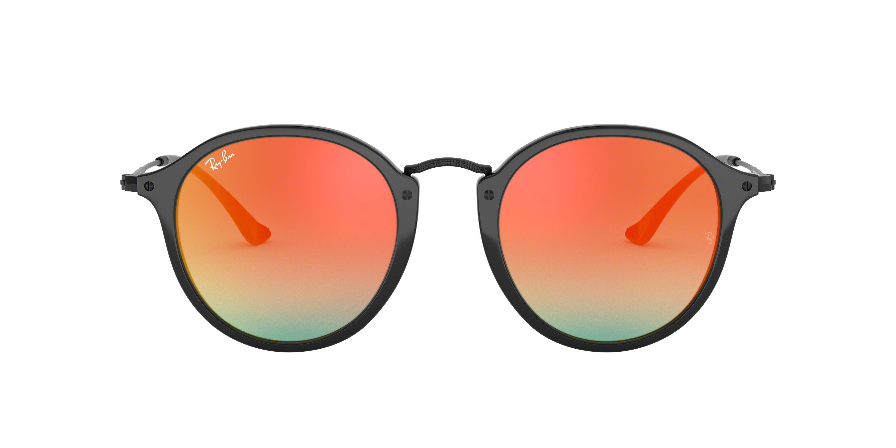 Ray-Ban ラウンドフレック RB 2447F ROUND FLECK FLASH LENSES GRADIENT Sunglasses in Black and