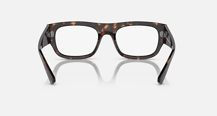 Ray-Ban 0RX7218 KRISTIN OPTICS BIO-BASED 抛光 哈瓦那 OPTICAL_Back