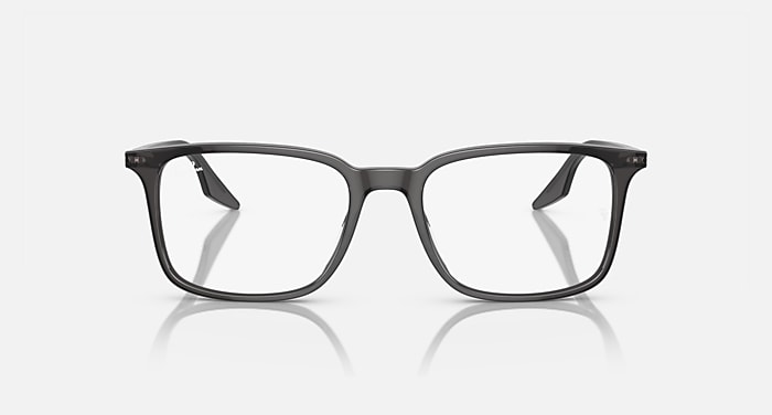 Ray-Ban Eyeglasses Unisex Rb5421 Optics Prescription - Transparent Black Frame Clear Lenses 55-19 Polarized