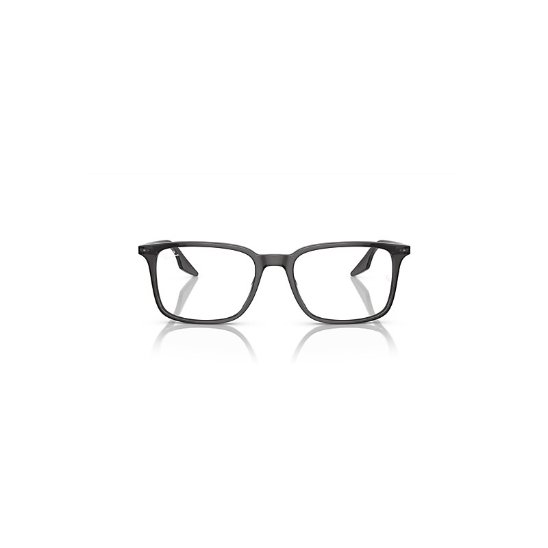 Ray Ban Rb5421 Optics Eyeglasses Transparent Black Frame Clear Lenses Polarized 55-19 In Transparent Black