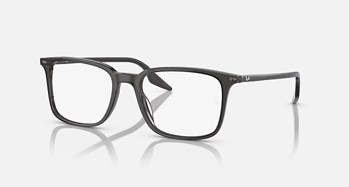 Ray-Ban Eyeglasses Unisex Rb5421 Optics Prescription - Transparent Black Frame Clear Lenses 55-19 Polarized