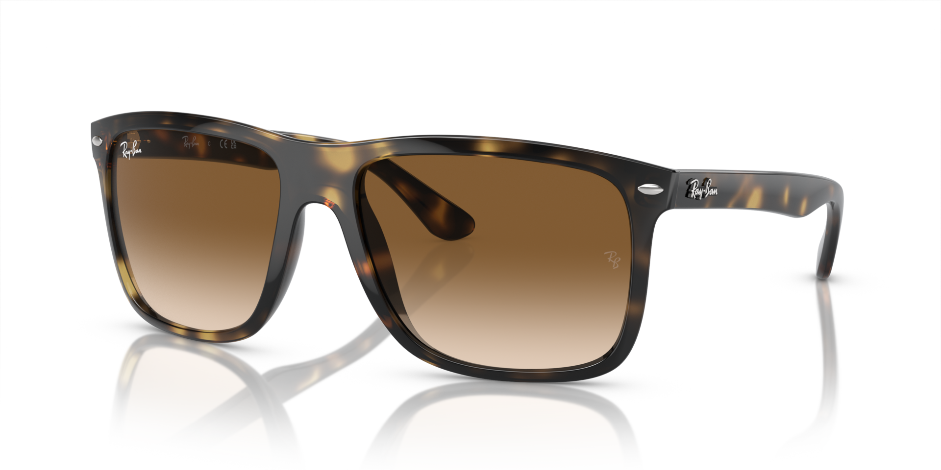 Ray Ban
Boyfriend Sunglasses 
NWOT
Color: Light Havana/Polarized Brown
60 MM Ray-Ban Boyfriend L (60 - 15) with Brown lenses and Tortoise  main image 4
