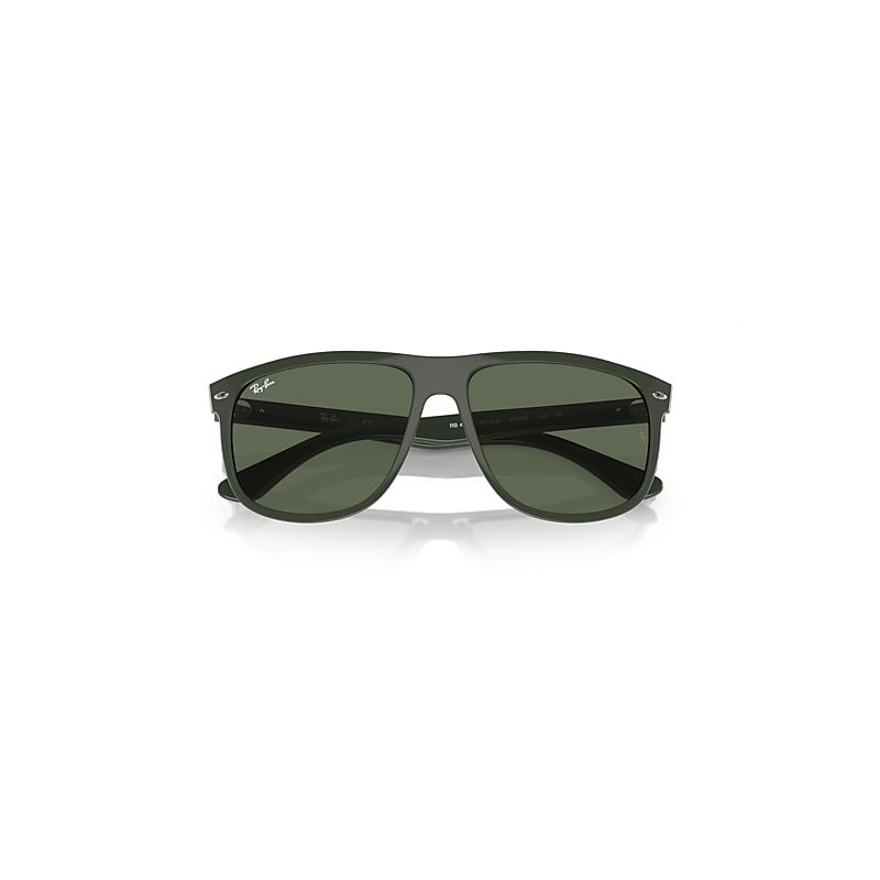 Ray-Ban Boyfriend Sunglasses Green Frame Green Lenses 60-15