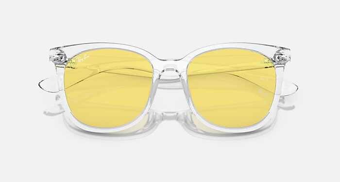 Ray-Ban Translucent Yellow Sunglasses RB4379D Sunglasses in Transparent and Yellow - RB4379D | Ray  main image 2