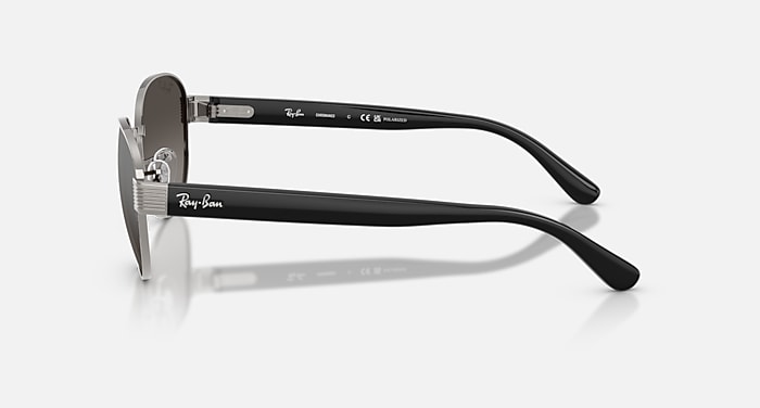 Ray-Ban Sunglasses Unisex Rb3766ch Chromance - Black Frame Silver Lenses 54-20 Polarized