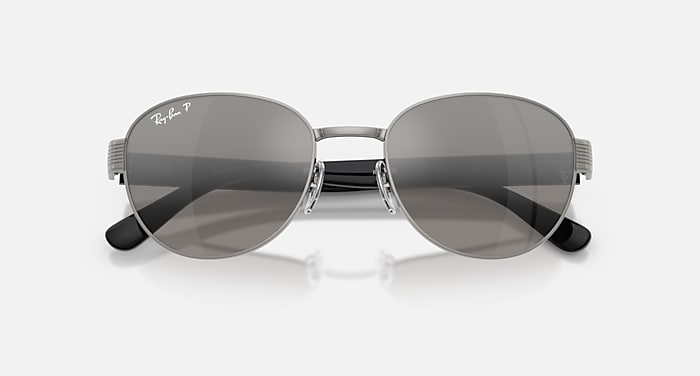 Ray-Ban Sunglasses Unisex Rb3766ch Chromance - Black Frame Silver Lenses 54-20 Polarized