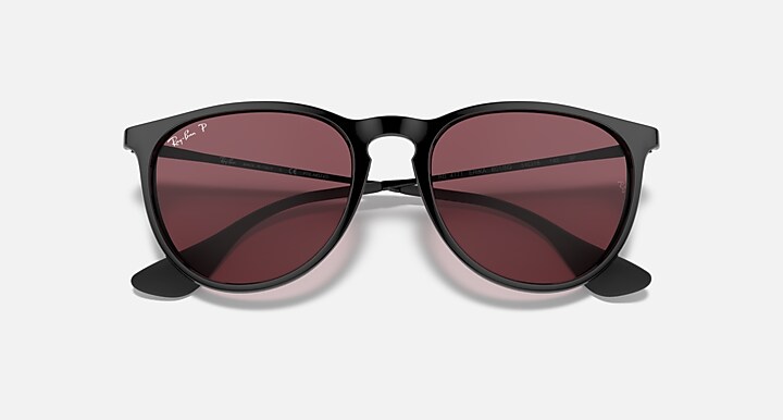 Ray-Ban Sunglasses Erika Classic Black Frame Violet Lenses