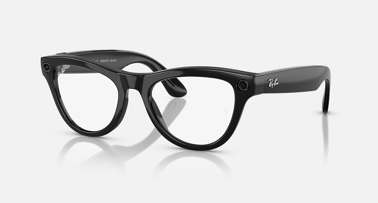 Ray-Ban Meta Skyler Smart Glasses Black Frame Violet Lenses