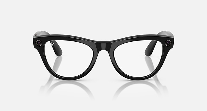 Ray-Ban Meta Skyler Smart Glasses Black Frame Violet Lenses