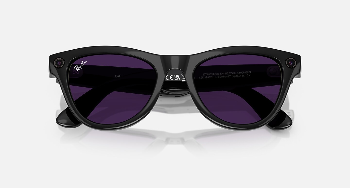 Ray-Ban Meta Skyler Smart Glasses Black Frame Violet Lenses