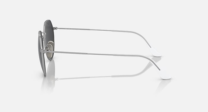 Ray-Ban Sunglasses Unisex Jack Titanium - Silver Frame Black Lenses 51-20 Polarized