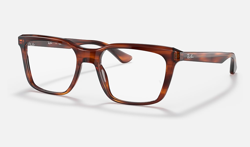 メガネ Ray-Ban Premium Frames RB5311-5237 Horn-Rimmed Unisex RB5391 OPTICS Eyeglasses with Striped Havana Frame - RB5391