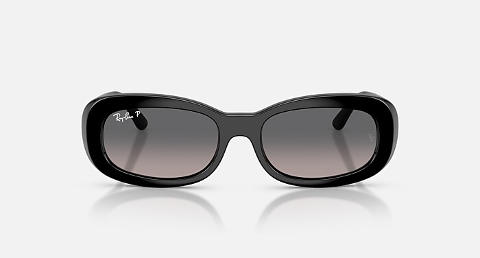 RB2221 Sunglasses in Black and Gradient Grey Polarized - RB2221F