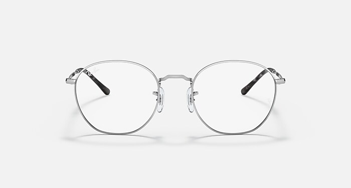 Ray-Ban Eyeglasses Unisex Rob Optics Prescription - Silver Frame Clear Lenses 50-20 Polarized
