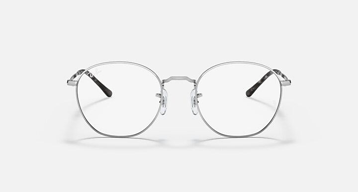 Ray-Ban Eyeglasses Unisex Rob Optics Prescription - Silver Frame Clear Lenses 50-20 Polarized