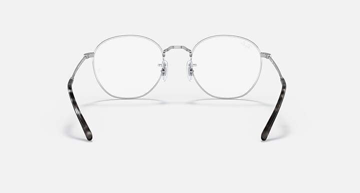 Ray-Ban Eyeglasses Unisex Rob Optics Prescription - Silver Frame Clear Lenses 50-20 Polarized
