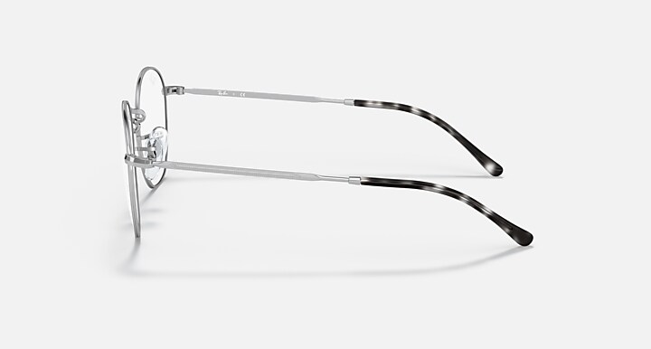 Ray-Ban Eyeglasses Unisex Rob Optics Prescription - Silver Frame Clear Lenses 50-20 Polarized