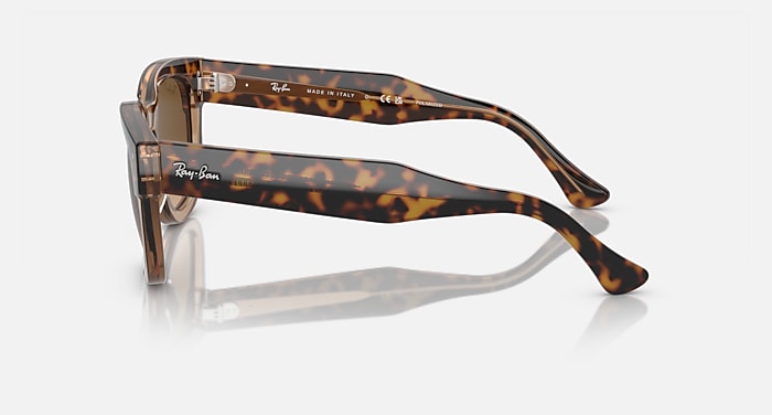 Ray-Ban Sunglasses Mega Hawkeye Havana On Transparent Brown Frame Brown Lenses