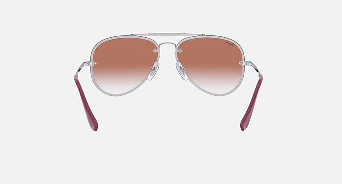 BLAZE AVIATOR KIDS Sunglasses in Silver and Clear Gradient