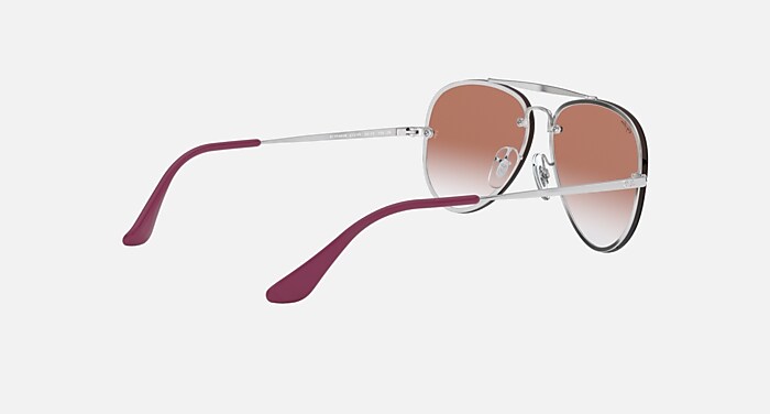 BLAZE AVIATOR KIDS Sunglasses in Silver and Clear Gradient  display picture 2