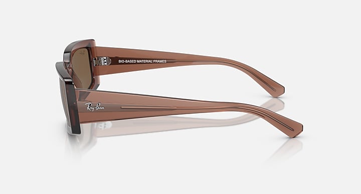 Ray-Ban Sunglasses Kiliane Bio-based Transparent Brown Frame Brown Lenses