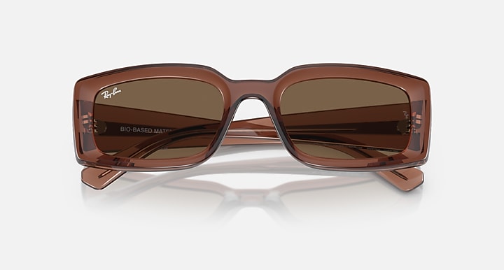 Ray-Ban Sunglasses Kiliane Bio-based Transparent Brown Frame Brown Lenses