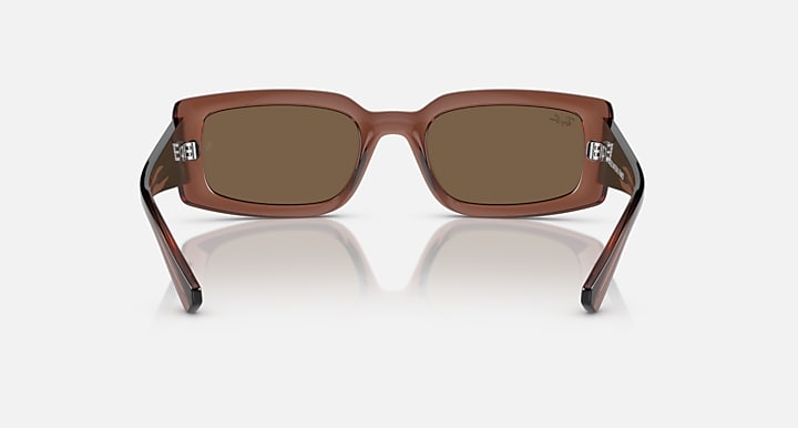 Ray-Ban Sunglasses Kiliane Bio-based Transparent Brown Frame Brown Lenses