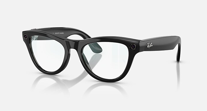 Ray-Ban Meta Skyler AI Glasses Black Frame Clear Lenses