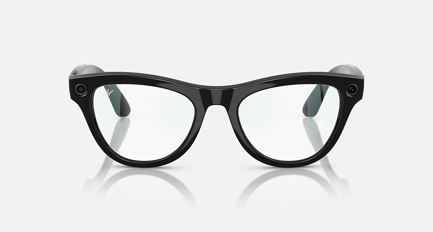 Ray-Ban Meta Skyler AI Glasses Black Frame Clear Lenses