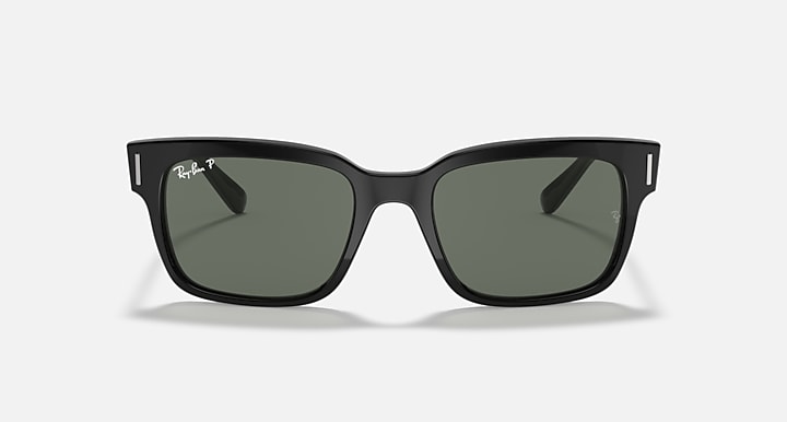 Ray-Ban Sunglasses Jeffrey Black Frame Green Lenses