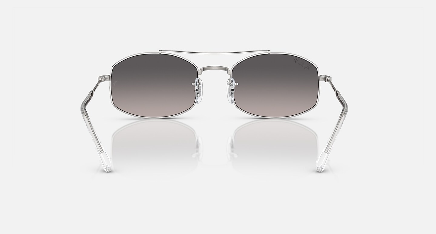 Ray-Ban Sunglasses Rb3719 Silver Frame Grey Lenses