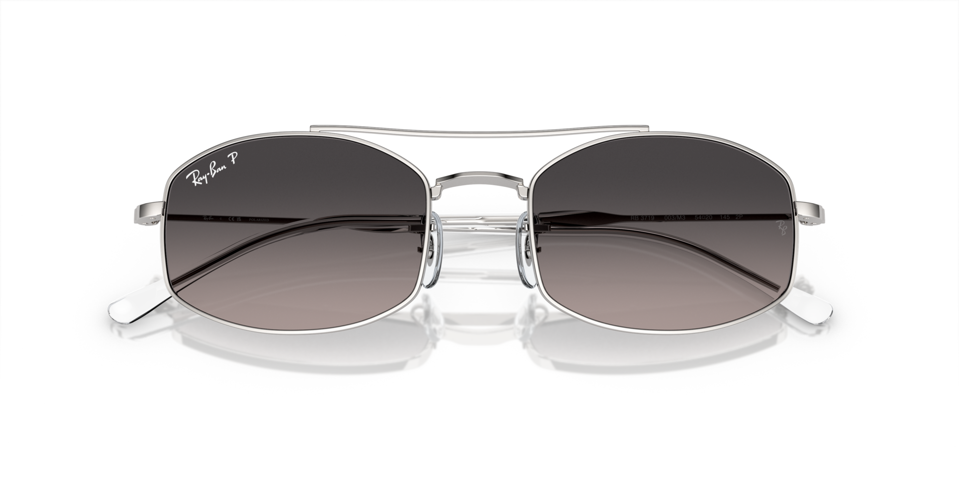 RB3719 Sunglasses in Silver and Light Grey - RB3719 | Ray  display picture 2