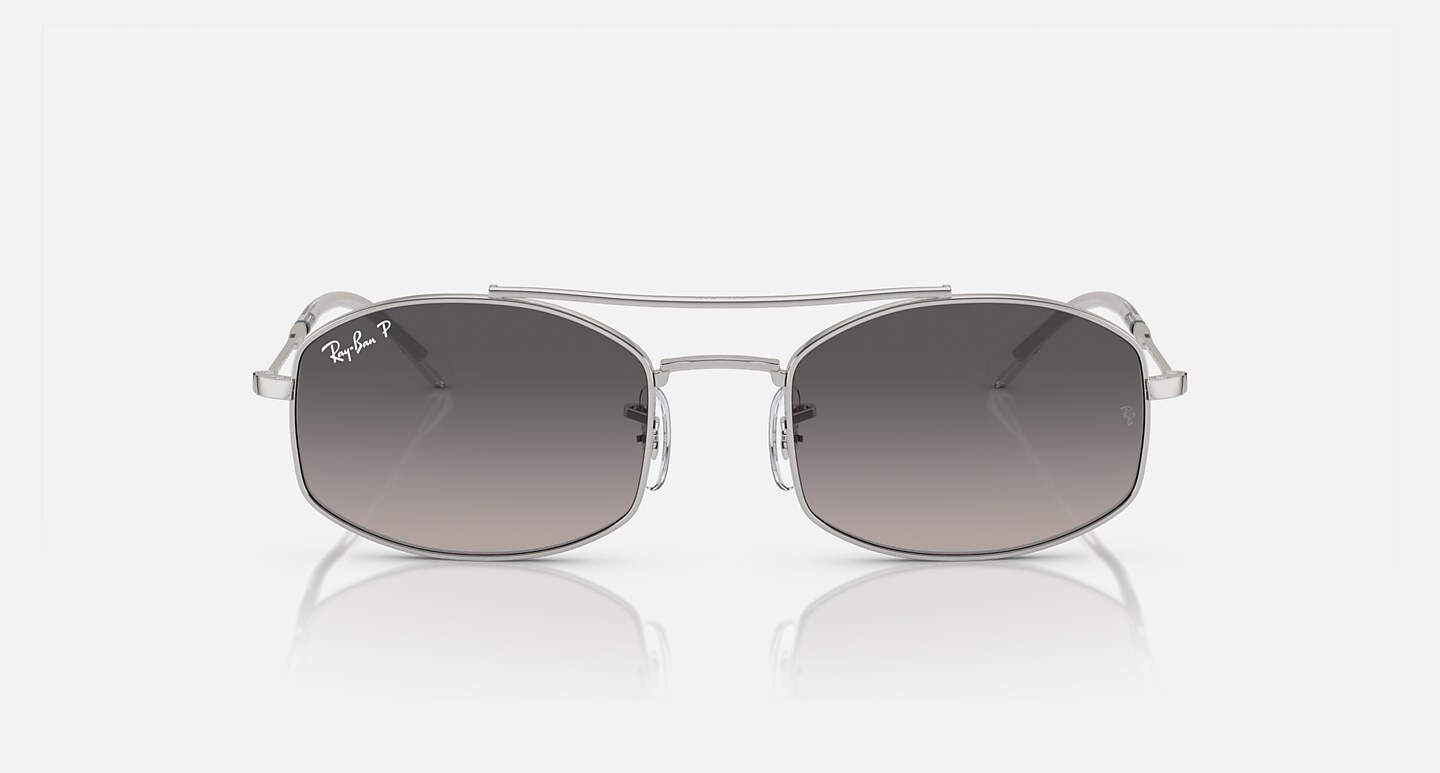 Ray-Ban Sunglasses Rb3719 Silver Frame Grey Lenses