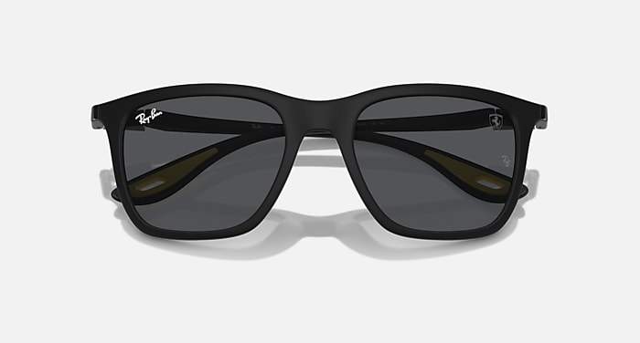 Ray-Ban Sunglasses Unisex Rb4433m Scuderia Ferrari Collection - Black Frame Grey Lenses 54-20