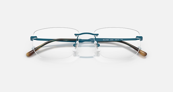 Ray-Ban Eyeglasses Unisex Rb3768v Optics Prescription - Arista Gold Frame Clear Lenses 54-17 Polarized