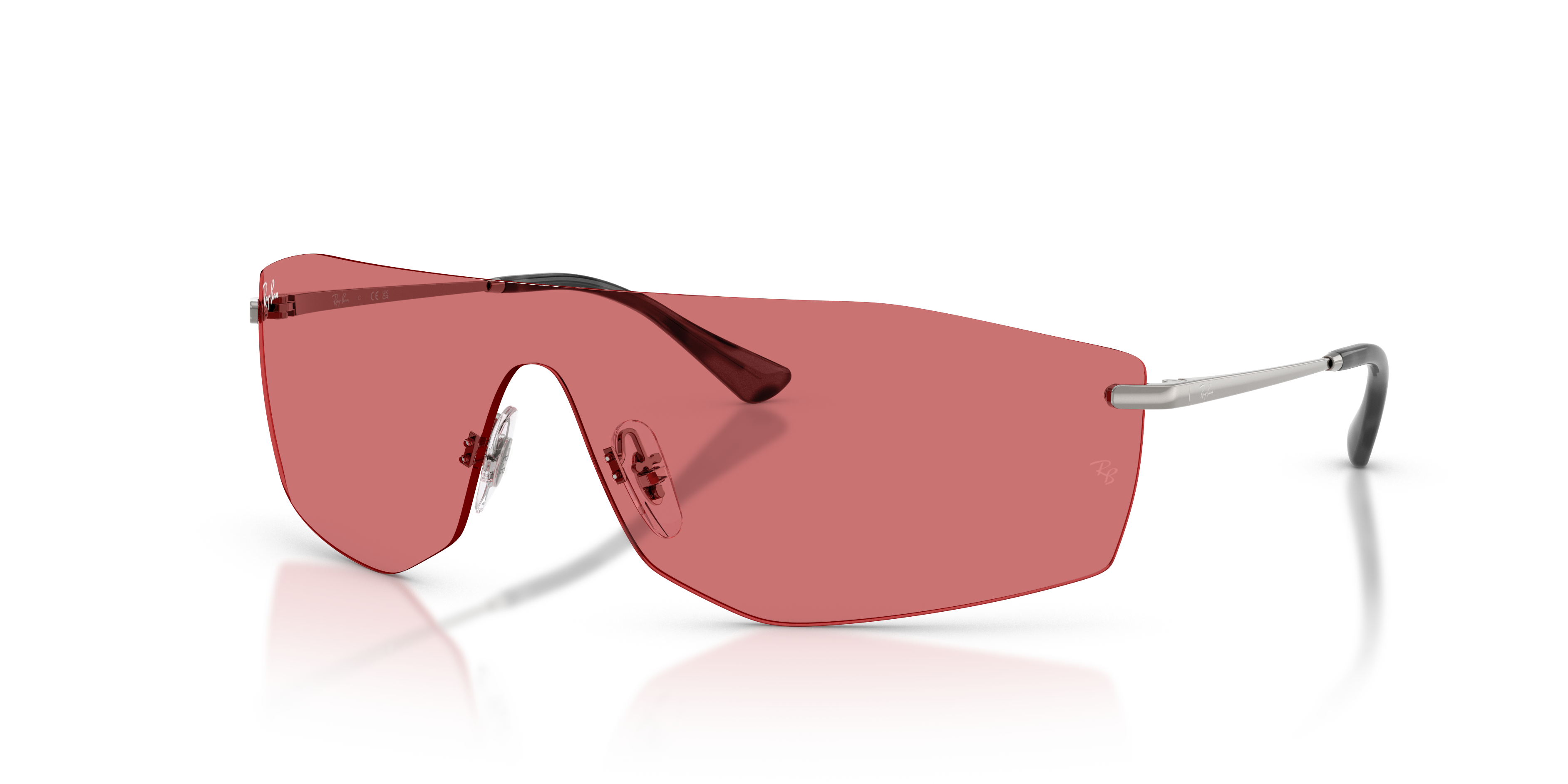 ALIX BIO-BASED Polished Gunmetal Frame Red Lenses 0-141
