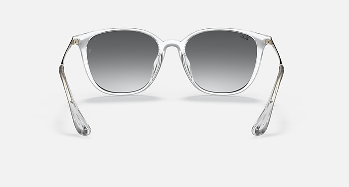 Ray-Ban Sunglasses Unisex Rb4348d - Gold Frame Grey Lenses 57-18