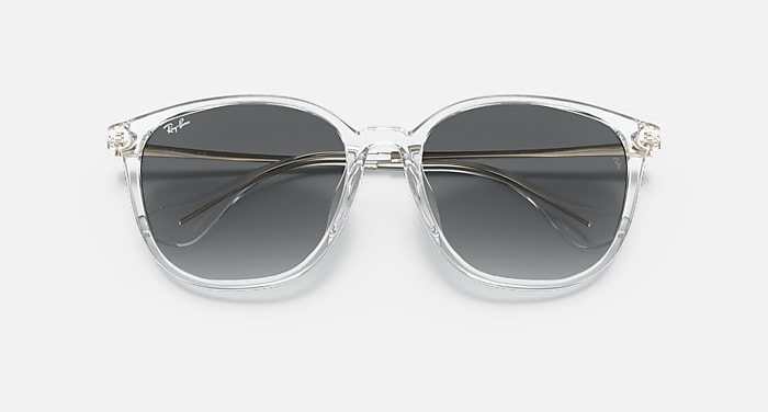 Ray-Ban Sunglasses Unisex Rb4348d - Gold Frame Grey Lenses 57-18