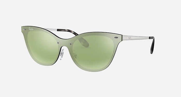 ray-ban black glitter cat eye