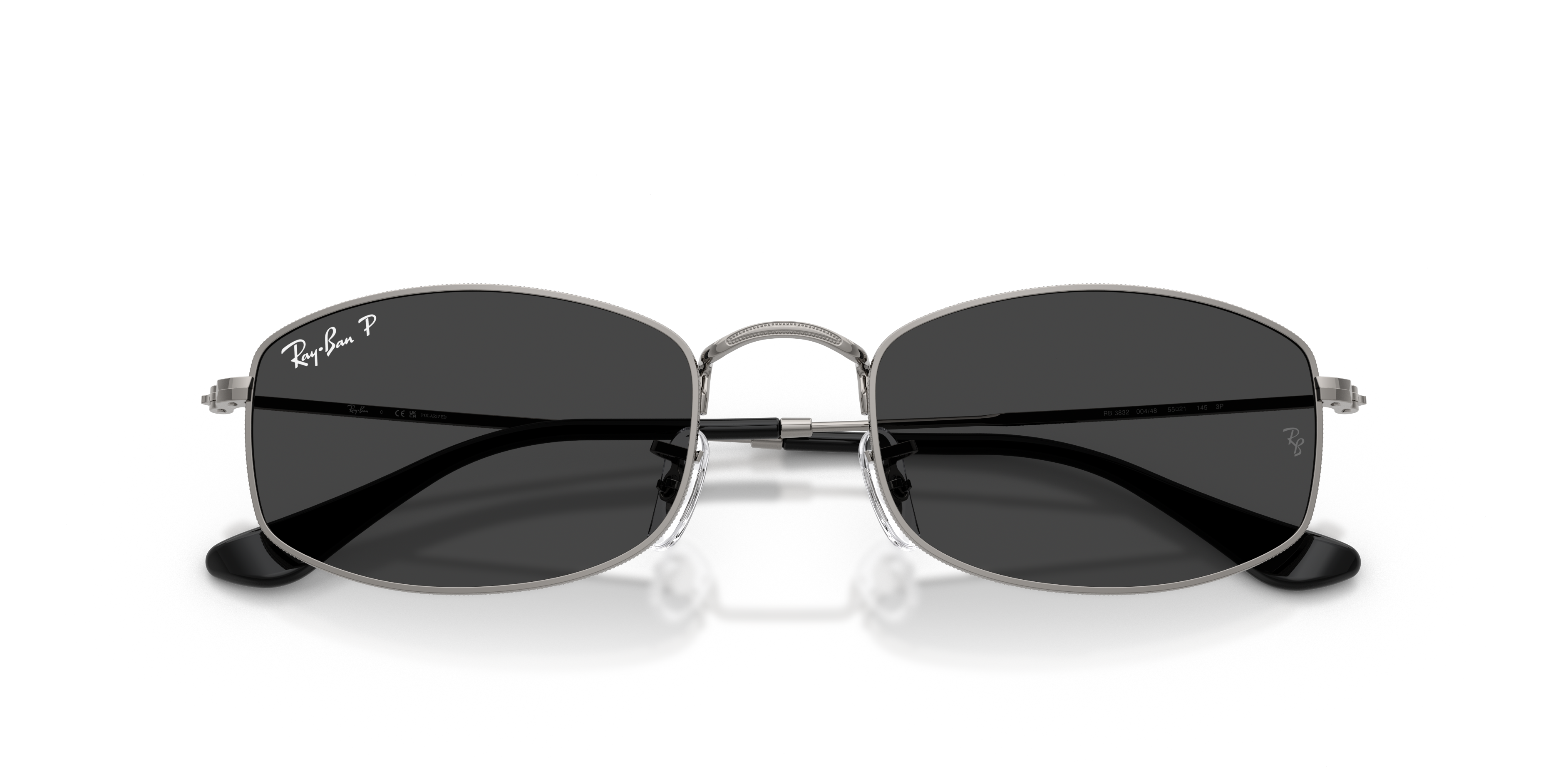 RB3832 Sunglasses in Gunmetal and Polarized Black - RB3832 | Ray