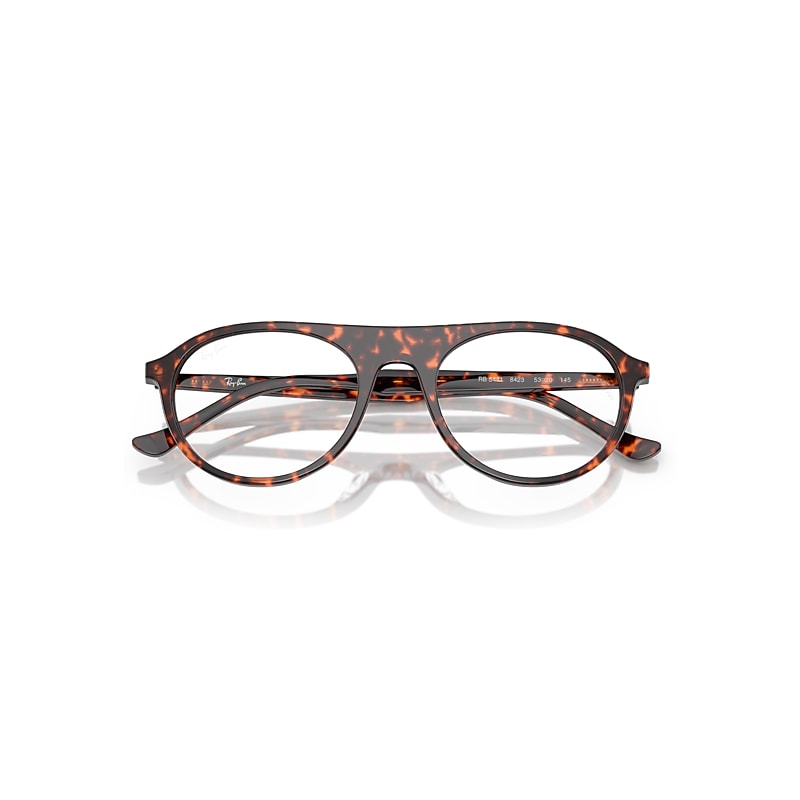 Ray Ban Rb5441 Optics Eyeglasses Havana Red Turtle Frame Clear Lenses Polarized 51-20 In Havana Red Turtle