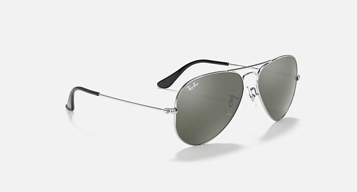 AVIATOR MIRROR Sunglasses in Silver and Grey - RB3025 | Ray  display picture 1